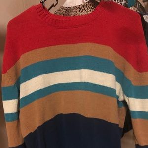 Multi colored stripped sweater